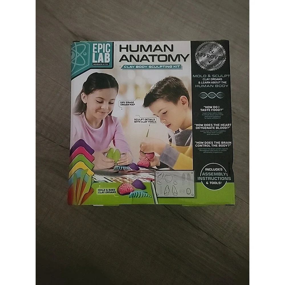 Epic Lab Science Kit -‎ Human Anatomy Body Clay Sculpting Kit Homeschool School
